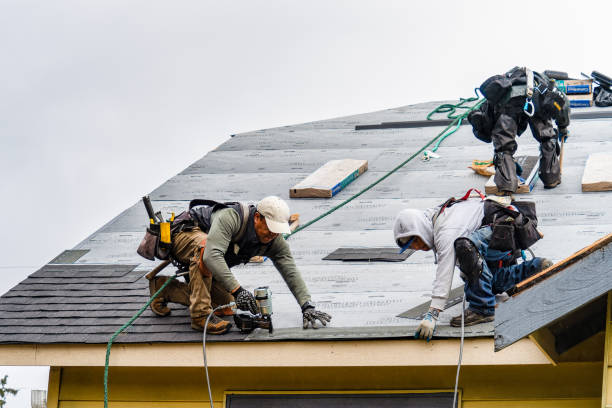 Professional Gutter Installation technician working in Humboldt, IA